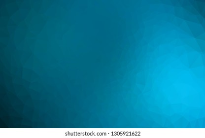 Light BLUE vector blurry triangle template. A vague abstract illustration with gradient. Template for a cell phone background.