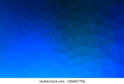 Light BLUE vector blurry triangle template. Colorful illustration in Origami style with gradient.  Triangular pattern for your business design.