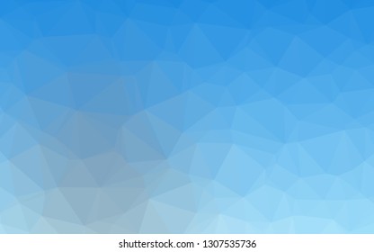 Light BLUE vector blurry triangle pattern. A completely new color illustration in a vague style. Textured pattern for background.