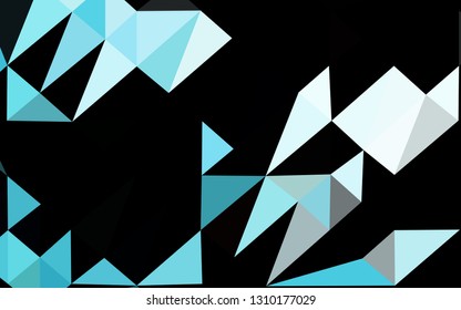 Light BLUE vector blurry triangle pattern. Shining colored illustration in a Brand new style. Triangular pattern for your business design.