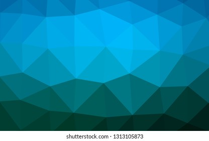 Light BLUE vector blurry triangle pattern. A sample with polygonal shapes. Brand new style for your business design.