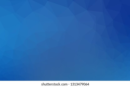 Light BLUE vector blurry triangle pattern. A sample with polygonal shapes. Polygonal design for your web site.