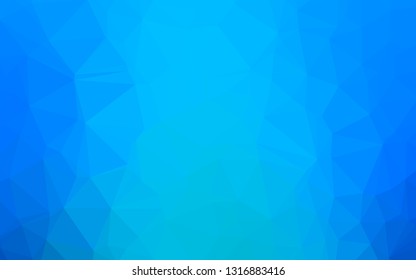 Light BLUE vector blurry triangle template. A completely new color illustration in a vague style. Brand new style for your business design.