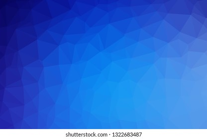 Light BLUE vector blurry triangle texture. Colorful abstract illustration with gradient. The best triangular design for your business.