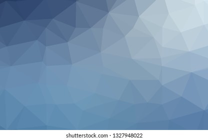 Light BLUE vector blurry triangle pattern. A completely new color illustration in a vague style. Triangular pattern for your business design.