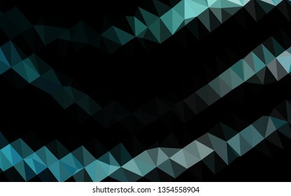 Light BLUE vector blurry triangle pattern. Glitter abstract illustration with an elegant design. Elegant pattern for a brand book.