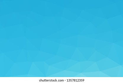 Light BLUE vector blurry triangle pattern. Creative illustration in halftone style with gradient. Textured pattern for background.