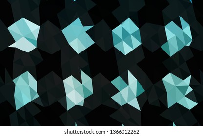 Light BLUE vector blurry triangle texture. Shining illustration, which consist of triangles. Elegant pattern for a brand book.