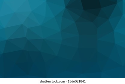 Light BLUE vector blurry triangle pattern. Geometric illustration in Origami style with gradient. New texture for your design.
