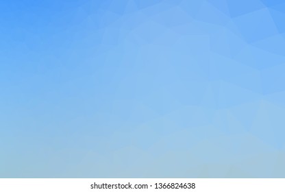 Light BLUE vector blurry triangle template. Geometric illustration in Origami style with gradient. Completely new template for your business design.