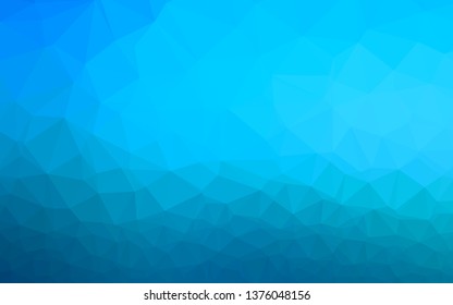 Light BLUE vector blurry triangle template. Modern geometrical abstract illustration with gradient. Brand new design for your business.
