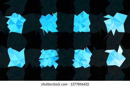 Light BLUE vector blurry triangle template. Brand new colorful illustration in with gradient. Brand new design for your business.