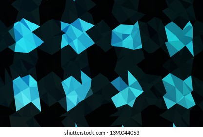 Light BLUE vector blurry triangle template. Glitter abstract illustration with an elegant design. Completely new design for your business.