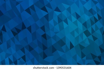 Light BLUE vector blurry triangle texture. Modern geometrical abstract illustration with gradient. Triangular pattern for your business design.