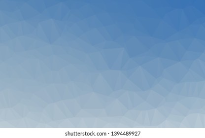 Light BLUE vector blurry triangle pattern. An elegant bright illustration with gradient. Template for your brand book.