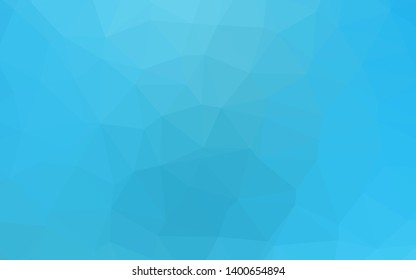 Light BLUE vector blurry triangle pattern. Colorful illustration in Origami style with gradient.  The best triangular design for your business.