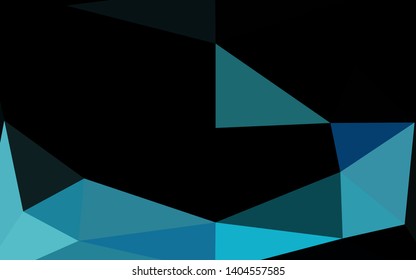 Light BLUE vector blurry triangle template. Modern geometrical abstract illustration with gradient. Template for a cell phone background.