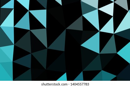 Light BLUE vector blurry triangle texture. A vague abstract illustration with gradient. Polygonal design for your web site.