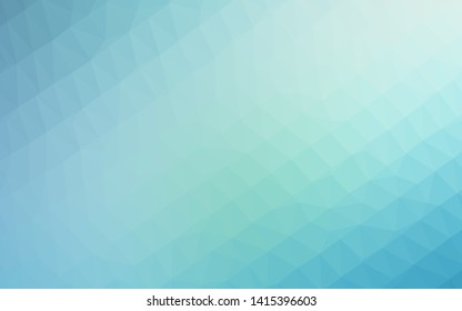 Light BLUE vector blurry triangle template. Brand new colorful illustration in with gradient. Polygonal design for your web site.