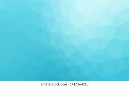 Light BLUE vector blurry triangle pattern. A completely new color illustration in a vague style. New texture for your design.