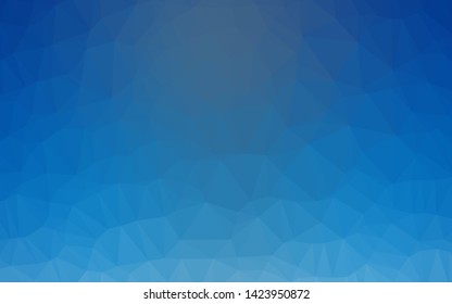 Light BLUE vector blurry triangle template. A sample with polygonal shapes. Template for a cell phone background.