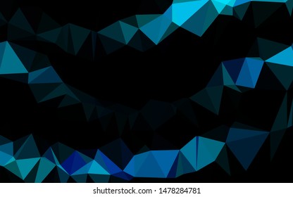 Light BLUE vector blurry triangle pattern. Shining colored illustration in a Brand new style. Template for your brand book.