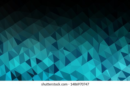 Light BLUE vector blurry triangle template. Glitter abstract illustration with an elegant design. Polygonal design for your web site.