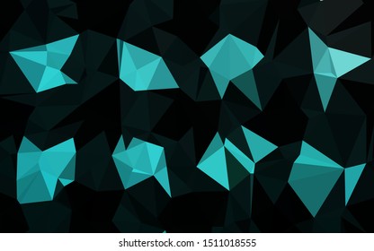 Light BLUE vector blurry triangle template. Triangular geometric sample with gradient.  Textured pattern for background.