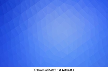 Light BLUE vector blurry triangle template. Creative illustration in halftone style with gradient. New texture for your design.