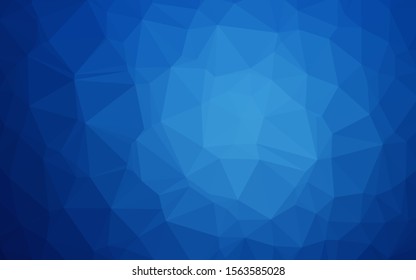 Textura triangular de vector claro AZUL. Una vaga ilustración abstracta con degradado. Diseño completamente nuevo para su negocio.