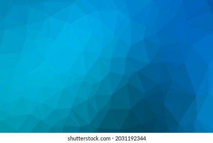 Light BLUE vector blurry triangle template. Geometric illustration in Origami style with gradient. Polygonal design for your web site.