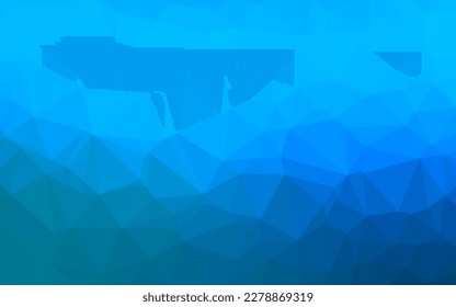 Light BLUE vector blurry triangle template. Glitter abstract illustration with an elegant design. New texture for your design.