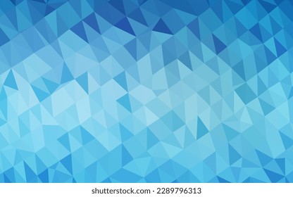 Light BLUE vector blurry triangle texture. Creative illustration in halftone style with gradient. Completely new design for your business.