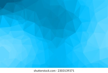 Light BLUE vector blurry triangle pattern. A sample with polygonal shapes. Completely new design for your business.