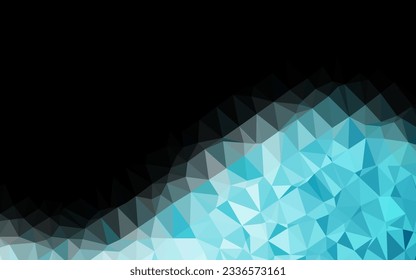 Light BLUE vector blurry triangle pattern. A vague abstract illustration with gradient. Triangular pattern for your business design.