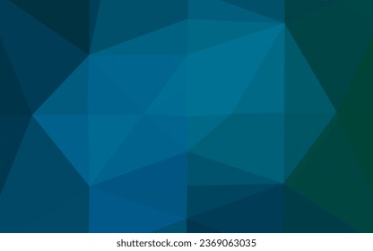 Light BLUE vector blurry triangle template. A completely new color illustration in a vague style. The best triangular design for your business.