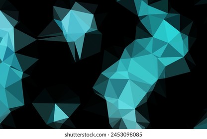 Light BLUE vector blurry triangle pattern. Colorful abstract illustration with gradient. Elegant pattern for a brand book.