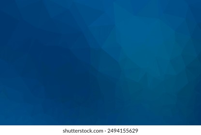 Light BLUE vector blurry triangle pattern. A vague abstract illustration with gradient. The best triangular design for your business.