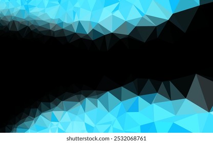 Light BLUE vector blurry triangle pattern. Modern geometrical abstract illustration with gradient. Template for your brand book.