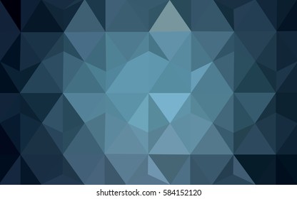 Light BLUE vector blurry triangle background design. Geometric background in Origami style with gradient. 
