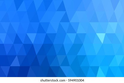 Light Blue vector blurry triangle background design. Geometric background in Origami style with gradient. 