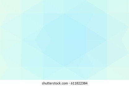 Light BLUE vector blurry triangle background design. Geometric background in Origami style with gradient. 