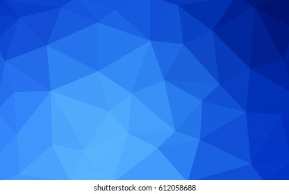Light BLUE vector blurry triangle background design. Geometric background in Origami style with gradient. 