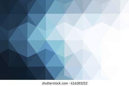 Light BLUE vector blurry triangle background design. Geometric background in Origami style with gradient. 