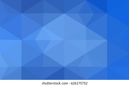 Light BLUE vector blurry triangle background design. Geometric background in Origami style with gradient. 