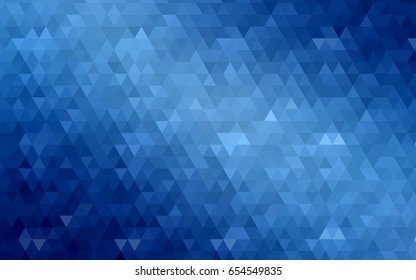 Light BLUE vector blurry triangle background. A completely new color illustration in a vague style. A new texture for your design.