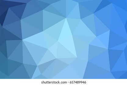 Light BLUE vector blurry triangle background design. Geometric background in Origami style with gradient. 