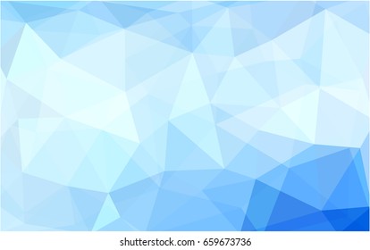 Light BLUE vector blurry triangle background design. Geometric background in Origami style with gradient. 