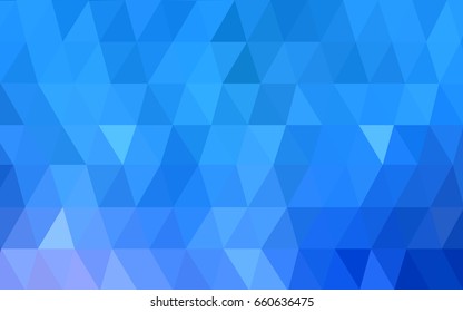 Light BLUE vector blurry triangle background design. Geometric background in Origami style with gradient. 