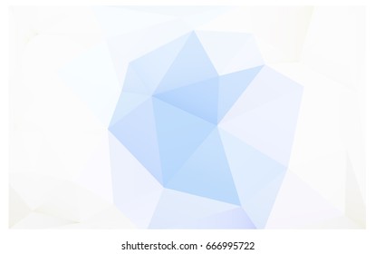 Light BLUE vector blurry triangle background design. Geometric background in Origami style with gradient. 